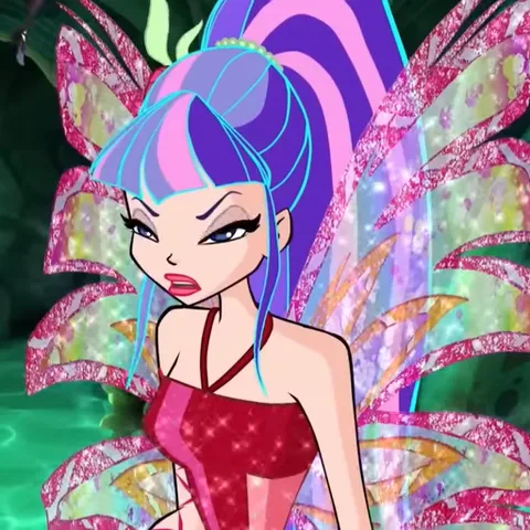 Фея Муса из Winx Club злится и отворачивается