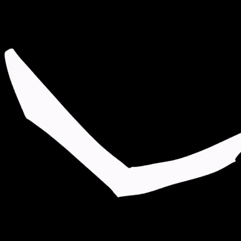 Анимация из игры Deltarune, где темная фигура с рогами бьет другого персонажа, вызывая эффект крови.