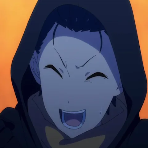 Субару из Re:Zero смеется, а потом выглядит испуганным