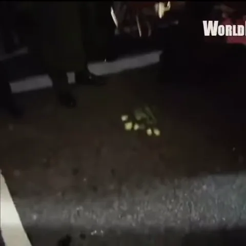 Анимация с выходом Леди Гаги из машины, где она поправляет волосы и демонстрирует длинные желтые перчатки.