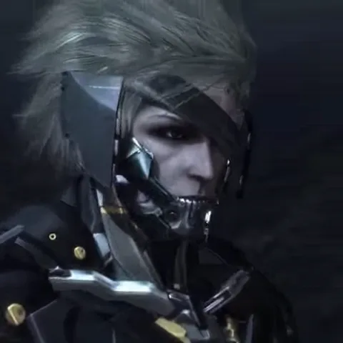 Анимация из игры Metal Gear Rising: Revengeance, где персонаж Рейден поворачивает голову и говорит реплику про Джека-Потрошителя.