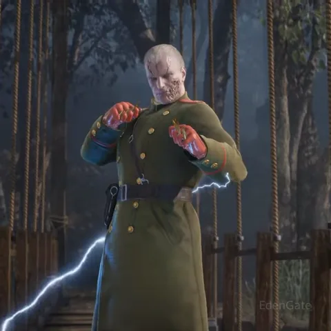 Анимация персонажа из Metal Gear Solid Delta, которого бьёт током.